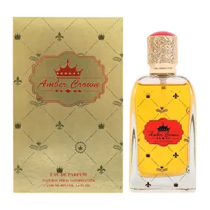 Amber Crown Eau De Parfum Natural Spray Vaporisateur 100ml 3.4fl.oz Subtle Pleasant Scent Ideal for Everyday Wear - Unisex Fragrance