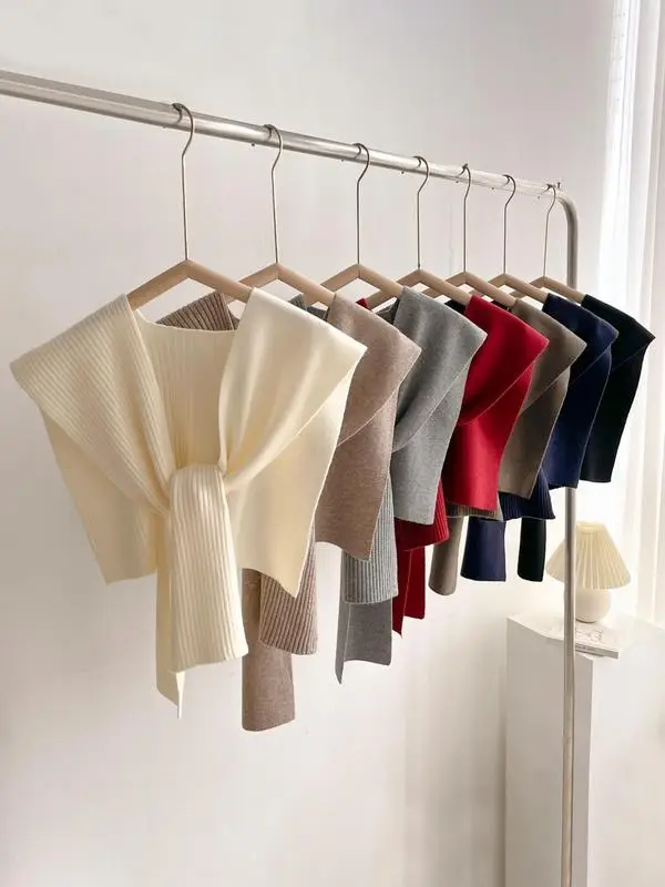 Solid Color Scarf, Casual Versatile Chic Shawl for Women, Beige Fashionable Accessories for Daily Wear, Trendy All-match & Exquisite Scarf for Birthda