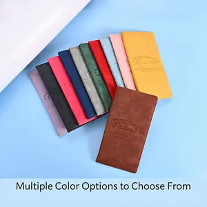 Car Registration & Insurance Holder, PU Leather Document Organizer, Auto Glove Box Wallet for Driver License, Card & Vehicle Papers, Multi-Color Car Interior Accessory