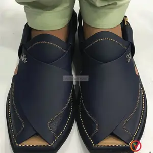 Traditional Handmade Leather Men's Peshawari Chappal
