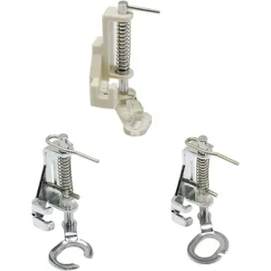 3 count Large Metal Darning/Free Motion Sewing Machine Presser Foot for  Low Shank  Singer Babylock Janome and More Sewing Machines - Include Close , Open  and Quilting Foot