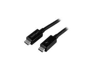 StarTech.com TBLT3MM2M Thunderbolt 3 Cable - 6 ft / 2m - 4K 60Hz - 20Gbps - USB C to USB C Cable - Thunderbolt 3 USB Type C Charger Cable - 1 pack