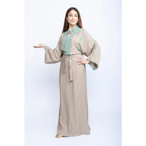 Sahara Glow Kuwaiti Beaded Kaftan