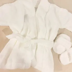 Baby Bathrobe Set, Cozy Baby Clothing, Boys & Girls Baby Pajama Sets, Unisex Infant Sleepwear with Belt, Soft Cotton Material, Perfect Gift for Newborns