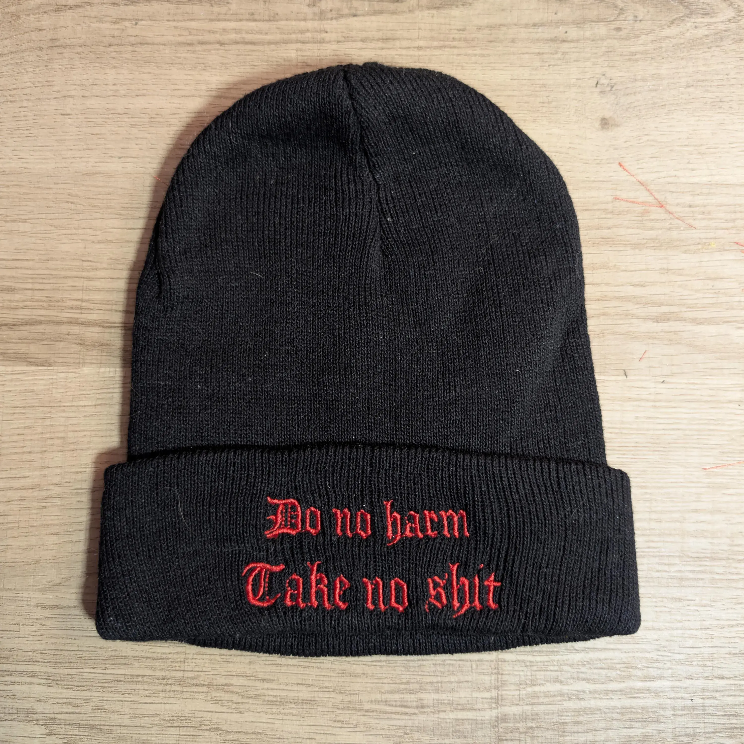 Do No Harm, Take No Shit [Beanie hat] - funny hat - punk - witchy