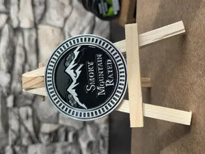 Smoky Mountain Rated Metal Emblem – Silver 2.5” Full Color UV-Protected Badge wi