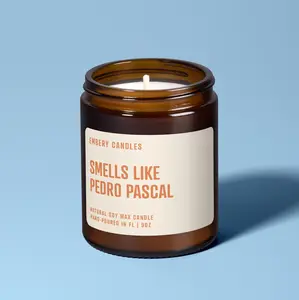 Smells Like Pedro Pascal | Soy Candle | Movie Lover Candle | Celebrity Crush | Home Decor | Best Friend Gift