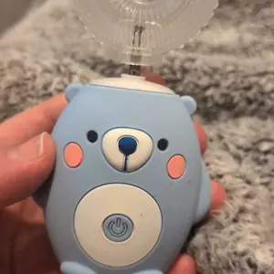 Kids Electric Toothbrush U-Shaped，6 Brush Heads Five Cleaning Modes IPX7 Waterproof Design Mermaid Rechargeable Smart Timer for Children-Kids Travel Essentials Cleansing