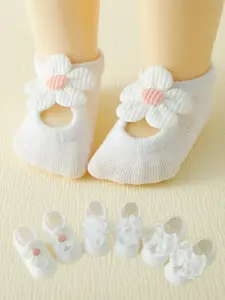 Baby Floor Socks Set, Soft Breathable Anti-Slip Design, Ideal for Newborns & Infants, Perfect Gift for Birthdays & Daily Wear