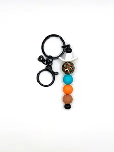 Western Charm Silicone Keychain – Colorful Cowboy Inspired