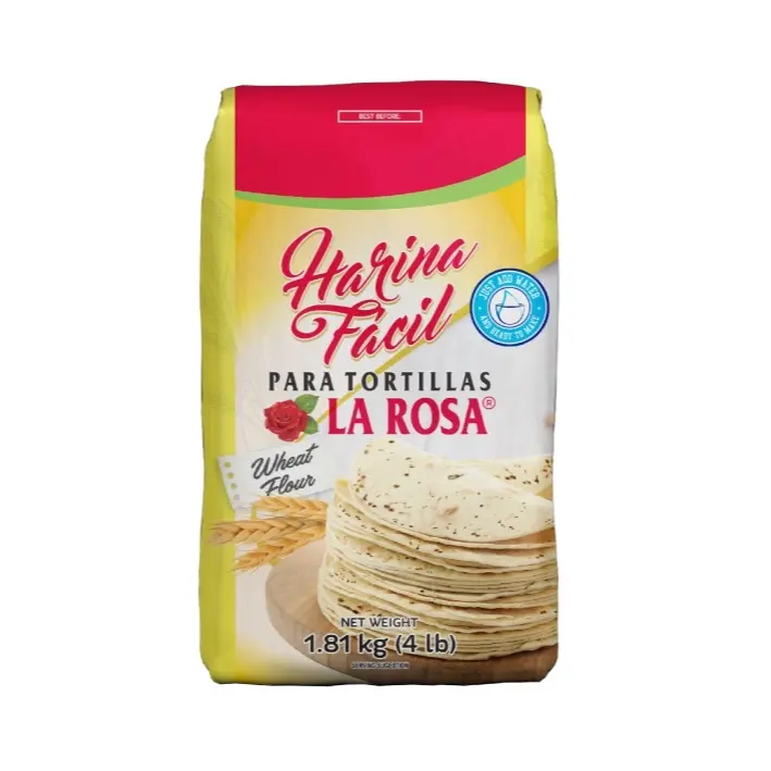 1 Bolsa de La Rosa Harina para Tortillas 4 Lb. Burritos Quesadilla