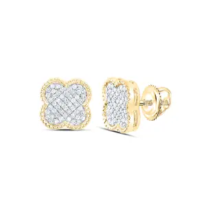 1/5Ctw-Nat Dia Nk Gift Clover Earring
