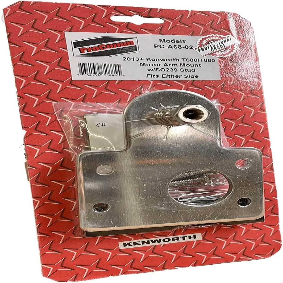 212 MAIN Kenworth Mirror Mount Arm - Steel, Secure Fit, SO239 Port, Fits Over Existing OEM-Compatible Automotive Antenna Mount for Motorhomes, Fits Over Existing Oem Mirror Mount