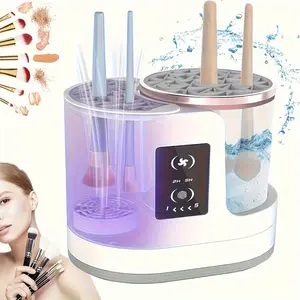 Electric Makeup Brush Cleaner Dryer, Automatic Makeup Brush Cleaning Machine, Automatic Brush Washer for Artists & Beauty Lovers, Fast Gentle Cleaning & Drying