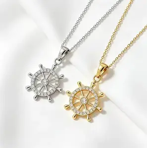 a paired with stylish nautical-style chain. Tarnish-resistant & fade-proof, an all-match summer accessory for women, suitable for daily casual looks and evening occasions. gift jewelry romanti romantic 