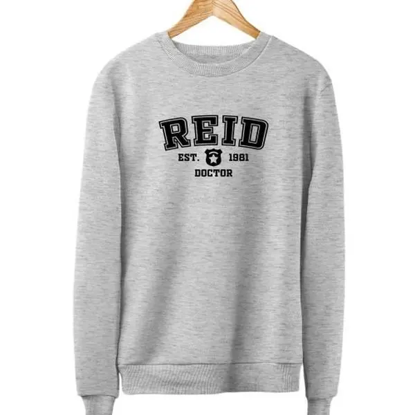 Spencer Reid Criminal Minds Fbi Crewneck Sweatshirt - Doctor Reid Tv Show Bau Fashion Apparel Cotton Menswear