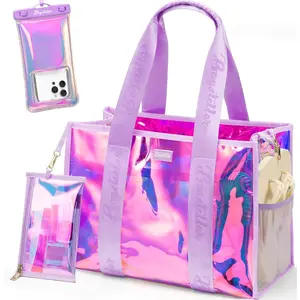 for Women,  Makeup Bag & Waterproof Phone Pouch Case, Sandproof Crossbody Swim Pool Bag Summer Vacation Travel Essentials| Waterproof Sandproof, Adjustable Strap, Packable, Foldable, Travel Tote Bags, Vacation Essentials, Gift for Women| Travel Totes