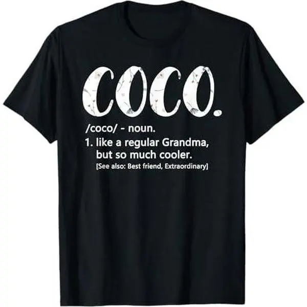 Coco Shirts for Women Mothers Day idea Cute Grandma Coco T-Shirt