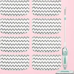 Microfiber Mop Pads - 8 Pack Reusable Replacement Pads - Compatible with Shark Steam Mop S1000 S1000A S1000C - Washable and Durable Cleaning Pads - for Hardwood Floors and Tile Surfaces Smooth Wooden