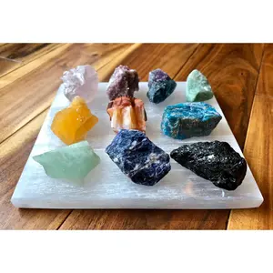 Square Selenite Plate - Crystal Charging Slab