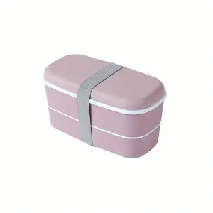 Double Layers Bento Box Lunch Box Food Container Kitchen Accessories Microwavable Dinnerware Lunchbox