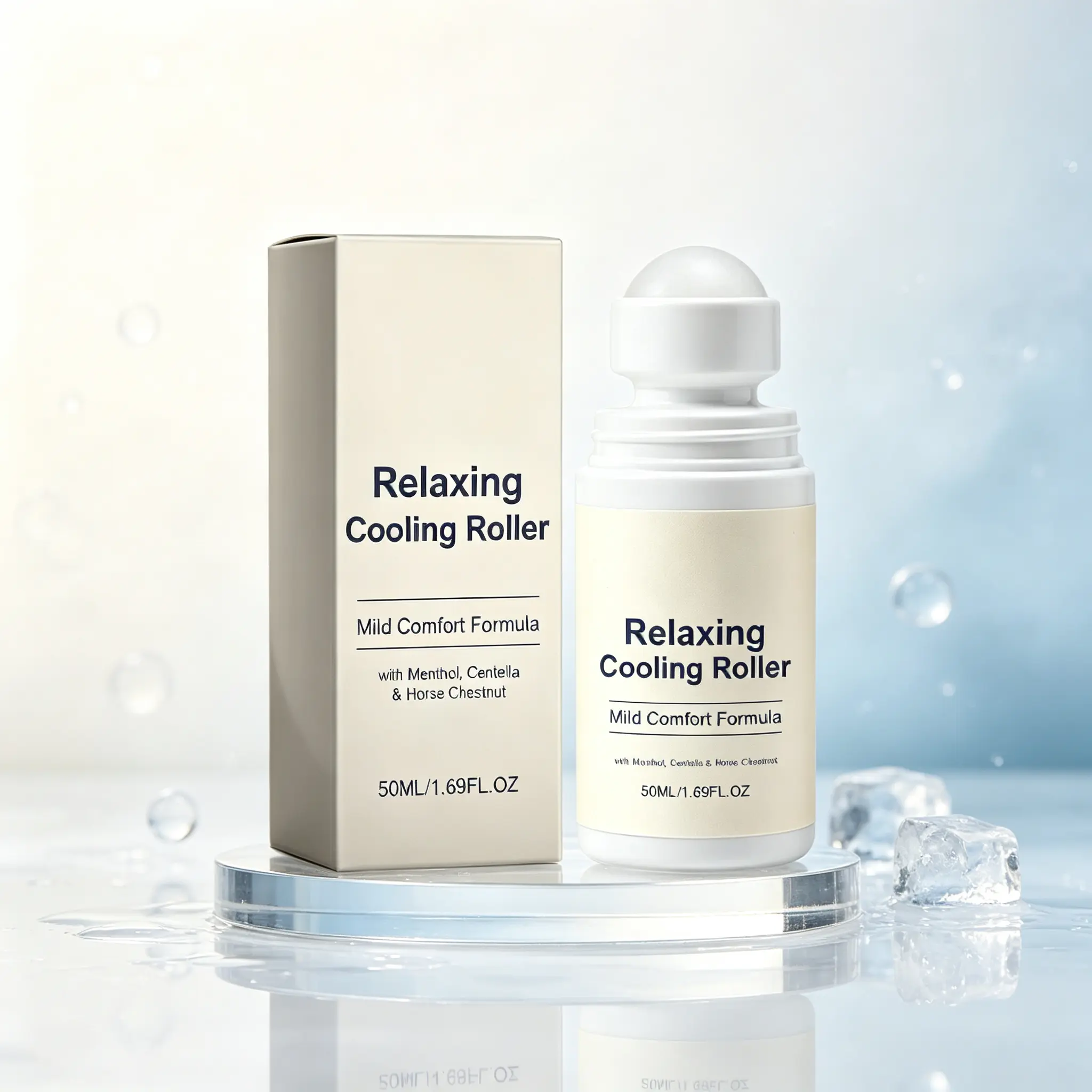 Relaxing Cooling Roller – Mild Comfort Formula with Menthol, Centella & Horse Chestnut, 50ml / 1.69fl.oz