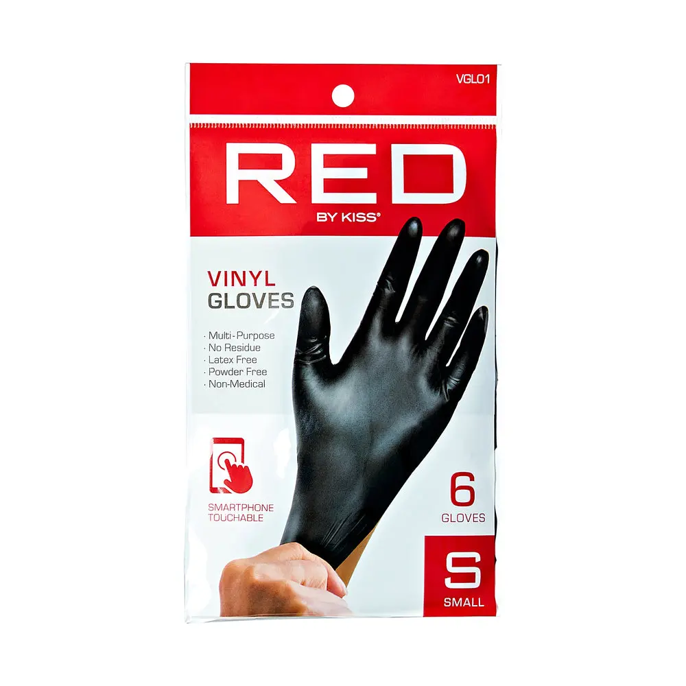 RED by KISS Black Vinyl Gloves (6pcs) RED by KISS Black Vinyl Gloves (6pcs)