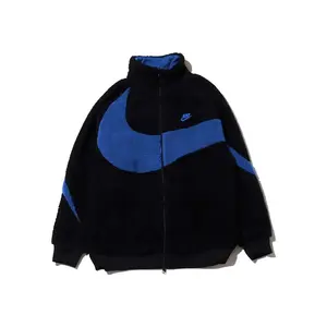 Nike Big Swoosh Reversible Boa Jacket (Asia Sizing) Black Game Royale (men) by StockX