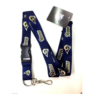 Pro Specialties Group  NFL Los Angeles Rams Blue Lanyard