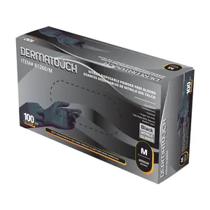 6 Mil Nitrile Disposable Black Gloves- High-Quality Disposable for Various Applications