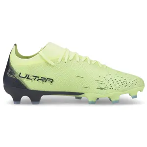 PUMA Womens Ultra Match Firm GroundArtificial Ground Soccer Cleats Cleated, Firm Ground, Turf - Yellow