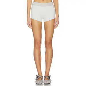 LIONESS Housewife Knit Short in Heather Grey