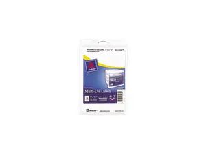 Avery 05434 Print or Write Removable Multi-Use Labels, 1 x 1-1/2, White, 500/Pack