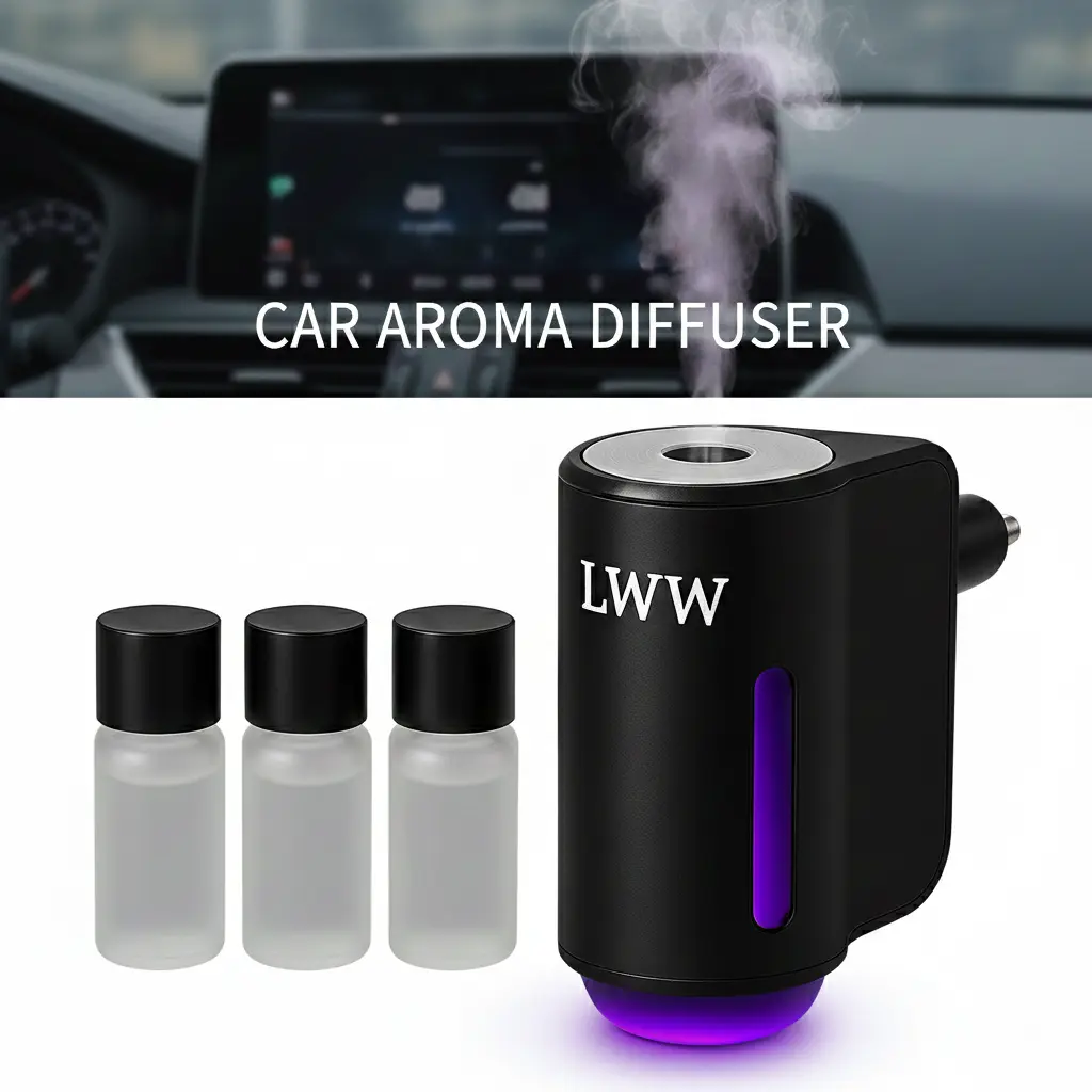 2026 Car Diffuser for Couples | Dual Scent System with 10 French Essential Oils | Luxury Car Air Freshener Gift Set