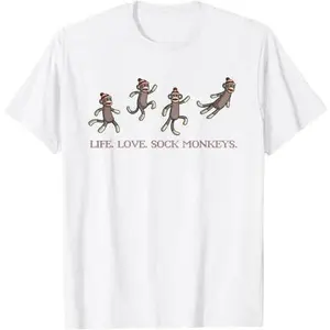 Life. Love. Sock Monkeys. T-Shirt