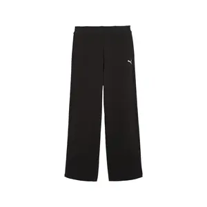 PUMA Womens Wardrobe Essentials Peach Touch Slouchy Sweatpants Casual - Black