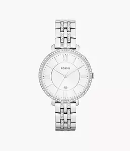 Fossil Jacqueline Women's Three-Hand Day-Date, Stainless Steel Watch