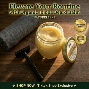 Sandalwood Multi-Use Balm - Organic Face Moisturizer & All Natural Body Lotion. 6 oz Glass Jar. Beard Balm, Tattoo Aftercare & Eye Makeup Remover. Gentle Eczema Care & Soothing Baby Diaper Rash Cream. Best Petoleum-Free Personal Care for the Whole Family.