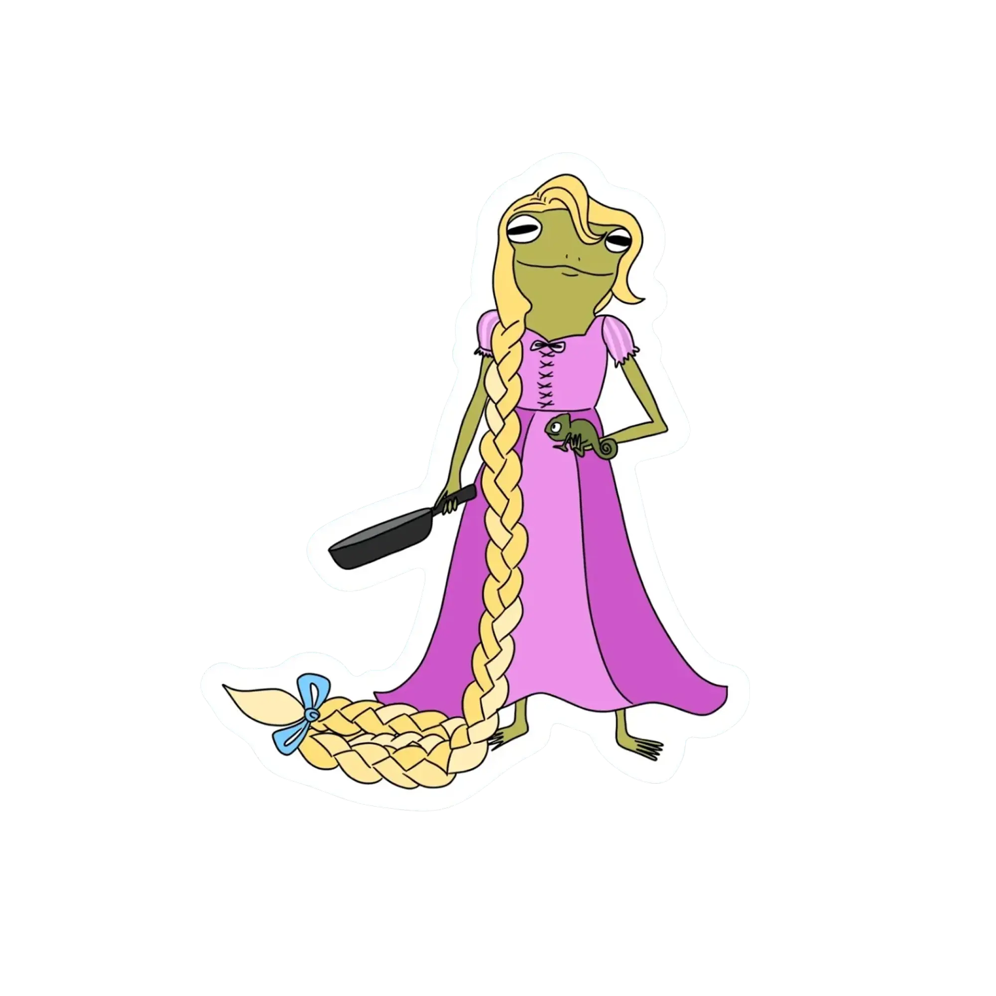 RAPUNZEL FROG STICKER