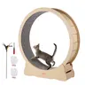 VEVOR 52" Roomy Run Wooden Cat Exercise Wheel, 52 in/1320 mm Diameter, 46.85 in/1190 mm Wide Stable Base, 30lb Capacity, Detachable Carpet, Teaser, Gloves, Screwdriver, Spotclean Loop, Rest Locks, Solid Build for Joint Health, Indoor Pet Use