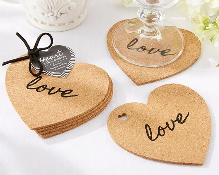 Kate Aspen 22034NA Heart Cork Coasters