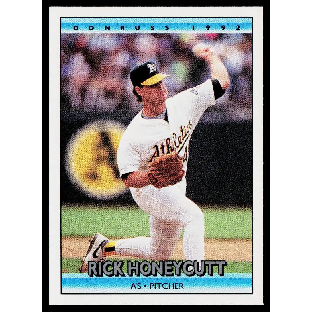 Rick Honeycutt 1992 Donruss #269b Oakland Athletics