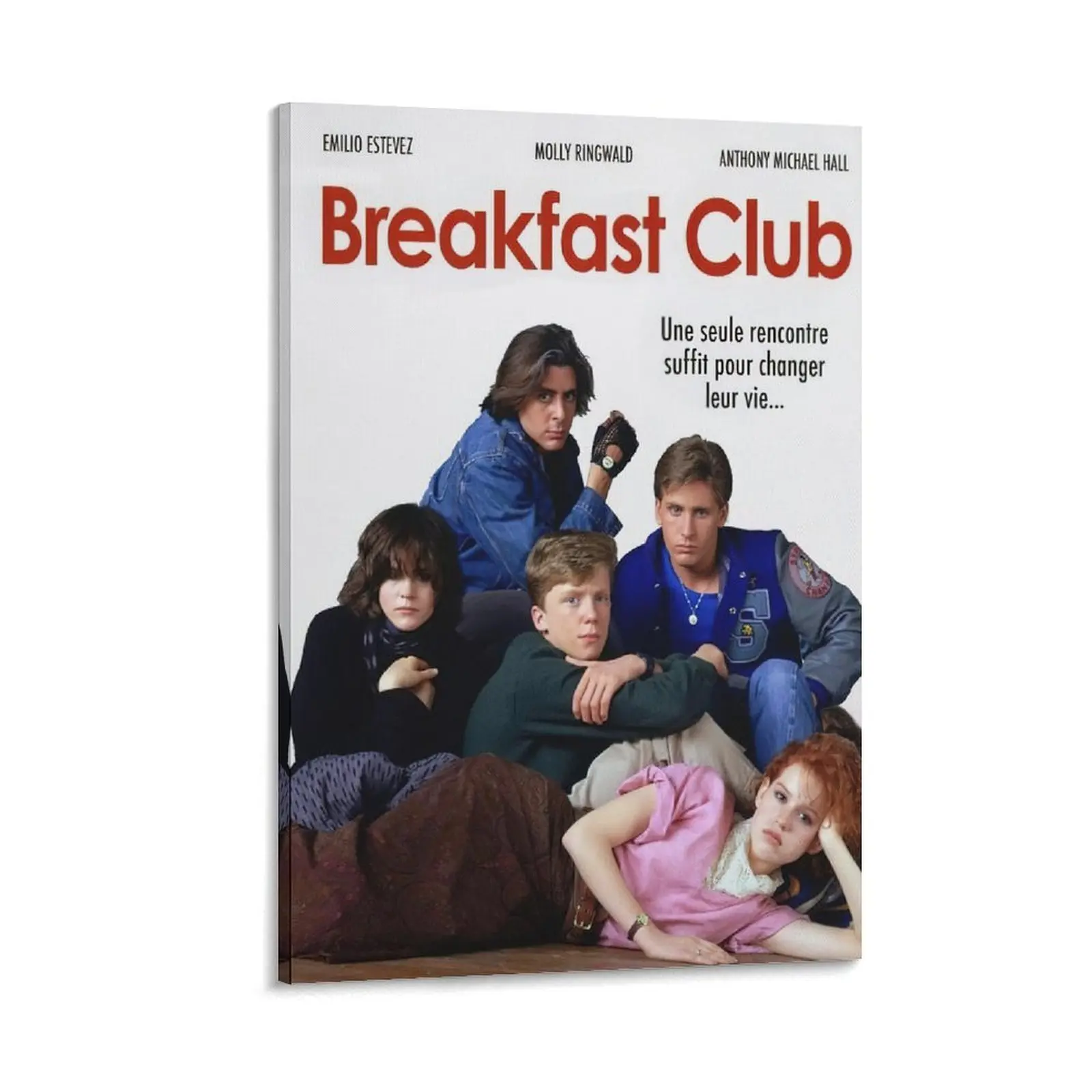 The Breakfasts Club Home Edition Movie Poster. Black And White. Restroom Decor. Canvas Wall Art. Home & Living Room Decor. Poster Canvas Wall Art For Bedroom Decor Bar Office Room Decor Gift