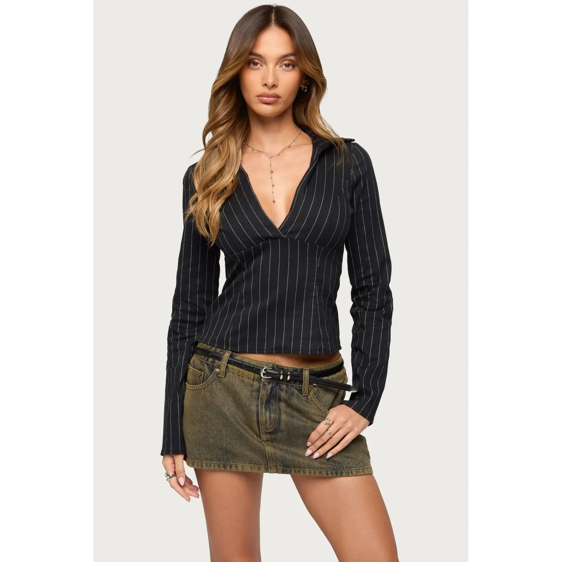 Araceli Pinstripe Tailored Shirt