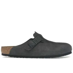Birkenstock Men's Boston Suede Velvet Grey, from StockX