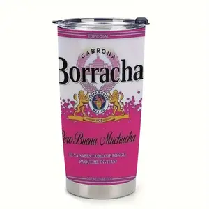 20-Ounce Stainless Steel Thermos Cup with Advanced Design and Lid and Straw Is Very Suitable for Travel