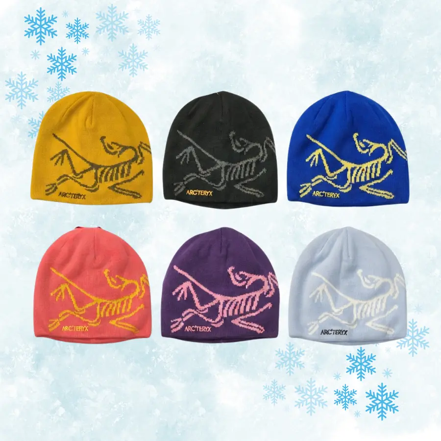 Arc'teryx Bird Graphic Beanie Cozy Knitted Winter Hat Lightweight Warm Skull Cap for Hiking Travel & Daily Wear #WinterStyle #Beanie