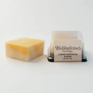 Lemon Meringue Fudge Hubbalicious Sweet Shoppe Dessert - 3 oz Layered Fudge Treat