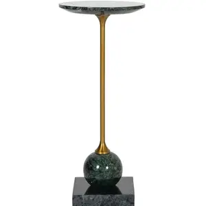 Uma Marble Drink Table - green