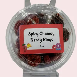Spicy Chamoy Nerdy Rings Gummy Candy Fruit Flavor